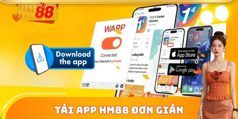 Tải app HM88 đơn giản về di động